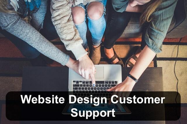 website design customer support